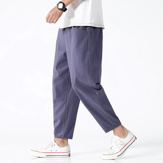 Catania Linen Cropped Pants